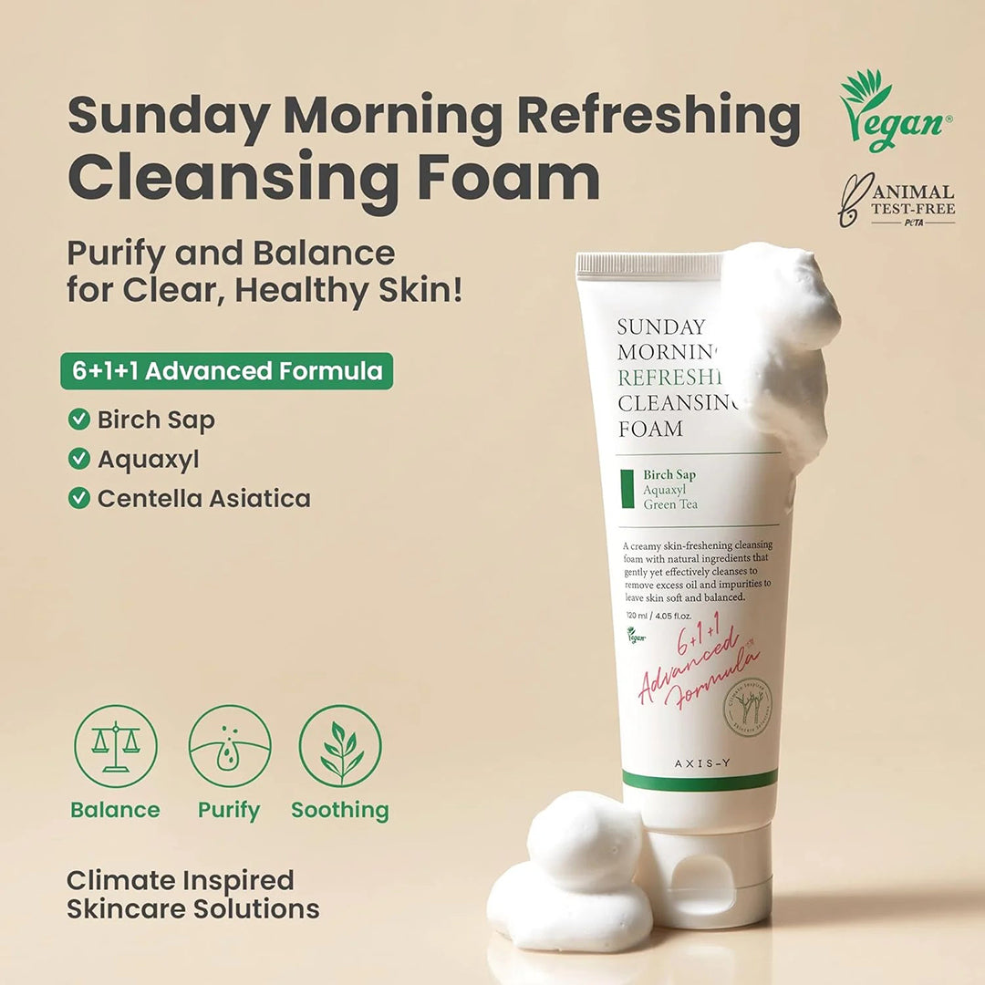 AXIS-Y - Sunday Morning Refreshing Cleansing Foam - 120ml