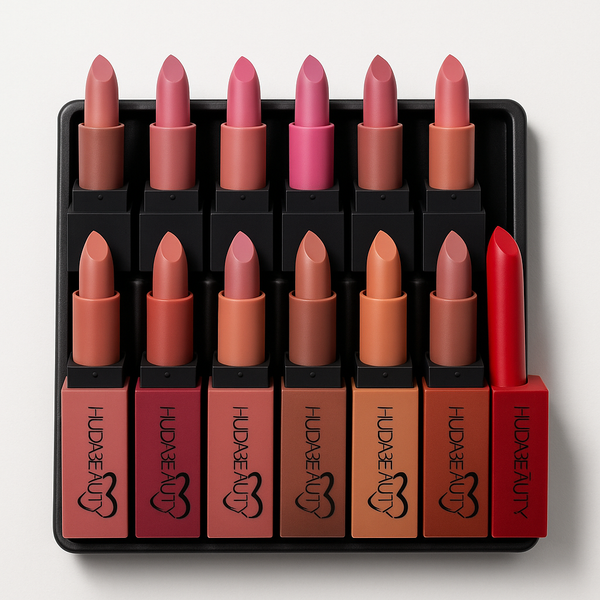 Huda Bullet Matte Lipstick Pack Off 12